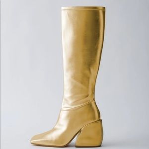 tibi lars metallic boot